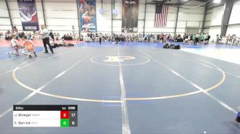 95 lbs Rr Rnd 3 - Jacob Binegar, Warrior RTC vs Easton Barrick, D3Primus