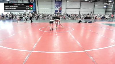 80 lbs Rr Rnd 1 - Riggs Arsenault, FORGE ELM 1 vs Simon Malone, Team Germantown