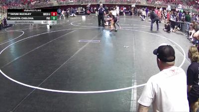 138 lbs Quarterfinal - Tatum Buckley, Rocket Wrestling Club / RWC - Girls vs Dakota Cheloha, Pioneer Wrestling Club