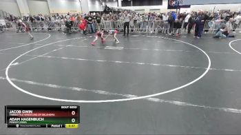 74 lbs Champ. Round 2 - Jacob Gwin, Threestyle Wrestling Of Oklahoma vs Adam Hagenbuch, Pennsylvania