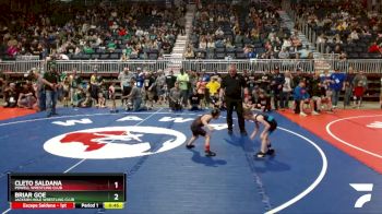 53 lbs Cons. Round 2 - Briar Goe, Jackson Hole Wrestling Club vs Cleto Saldana, Powell Wrestling Club