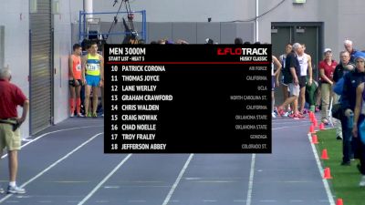 Men's 3k, Heat 5 - Grant Fisher Out-Leans Izaic Yorks For the Win