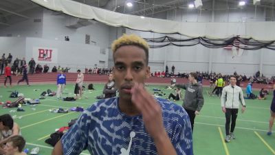 Ahmed Bile after coming just shy of the Georgetown 3k School Record