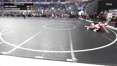 116.4-123.4 lbs Consi Of 16 #2 - Abby Donovan, Donovan vs Lakyn Farrington, Shelton Wrestling Academy