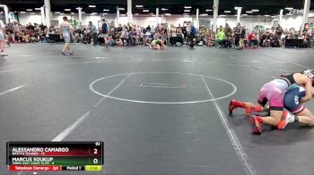 92 lbs Round 7 (8 Team) - Marcus Soukup, Terps East Coast Elite vs Alessandro Camargo, Bitetto Trained