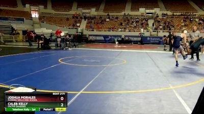 D2-106 lbs Cons. Round 1 - Caleb Kelly, Cactus Shadows vs Joshua Morales, Flowing Wells High School