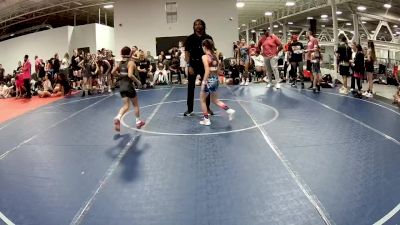 64 lbs Round 2 (6 Team) - Addilynn Barajas, Girls With Grit vs Sophia Cordoba, Cordoba Trained