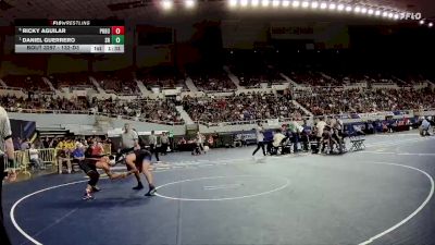 132-D3 Semifinal - Daniel Guerrero, Sahuarita High School vs Ricky Aguilar, Poston Butte High School