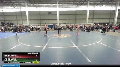 95 lbs Cons. Round 2 - Ryder Smith, Mountain Home Junior High vs Caleb Woll, Buhl Middle School