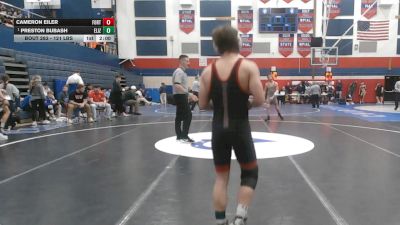 121 lbs Semifinal - Cameron Eiler, Fort Cherry vs Preston Bubash, Elizabeth Forward