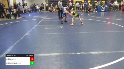 62 lbs Round Of 32 - Levi Noce, Jefferson Morgan vs Zayne Moncheck, Greensburg Salem