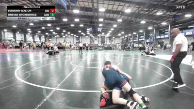 145 lbs Rr Rnd 1 - Benjamin Walton, Doughboy Gold vs Tristan Wtorkiewicz, All-American Wrestling Club HS