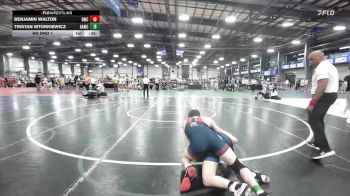 145 lbs Rr Rnd 1 - Benjamin Walton, Doughboy Gold vs Tristan Wtorkiewicz, All-American Wrestling Club HS
