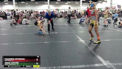 96 lbs Semis (4 Team) - Reese Hoover, Quest Wrestling vs Channing Peterson, Ohio Gold