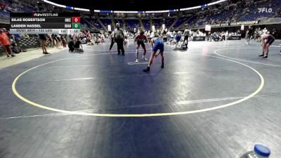 132 lbs Quarterfinal - Silas Robertson, Greencastle-Antrim vs Landen Hassel, Sharpsville
