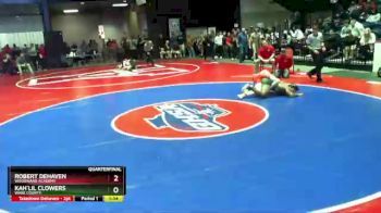 5 lbs Quarterfinal - Robert Dehaven, Woodward Academy vs Kah`lil Clowers, Ware County