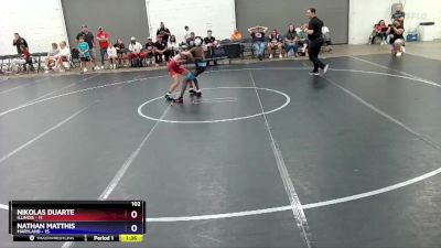 102 lbs Quarterfinals (8 Team) - Nikolas Duarte, Illinois vs Nathan Matthis, Maryland