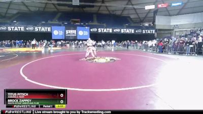 98 lbs Champ. Round 2 - Titus Pitsch, Auburn A-Team vs Brock Zappey, South Kitsap Wrestling Club