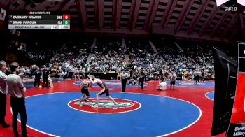 4A-157 lbs Semifinal - Zachary Krauss, Benedictine Military School vs Brian Papcun, Ola