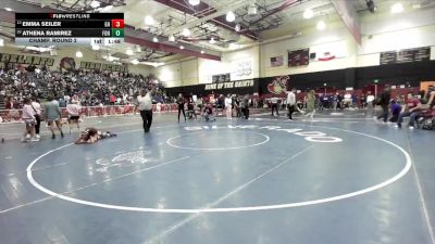 100 lbs Champ. Round 2 - Emma Seiler, Granite Hills vs Athena Ramirez, Fontana