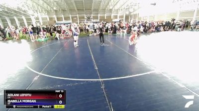 155 lbs Quarterfinal - Aolani Lefotu, CA vs Isabella Morgan, UT