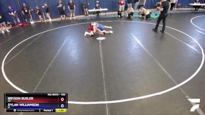 100 lbs Cons. Round 4 - Bryson Busler, WI vs Dylan Williamson, IA