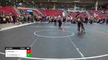 205 lbs Champ. Round 1 - Christian Henderson, Newton Wrestling Club vs Guillermo Morales, Dodge City Wrestling Academy