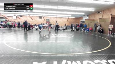 140 lbs Quarterfinal - John Munley, Clarks Summit vs Caleb Rusk, Ashland