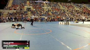 107 lbs Champ. Round 1 - Rylan Vetter, South Border vs Burke Vanderpool, Hettinger/Scranton