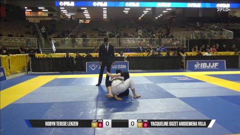Yacqueline Suzet Arosemena Villa vs Robyn Terese Lenzen 2025 Pan Jiu Jitsu IBJJF Championship