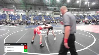 132 lbs Round Of 32 - Aiden Mena, Bear Cave WC vs Logan Brown, Rapid City Cobblers