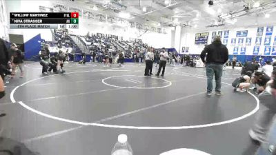 100 lbs 5th Place Match - Willow Martinez, Foothill (Santa Ana) vs Niva Strasser, Aliso Niguel