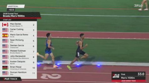 2026 Sunset Tour presented by Brooks - Men's 1500m, Finals 1