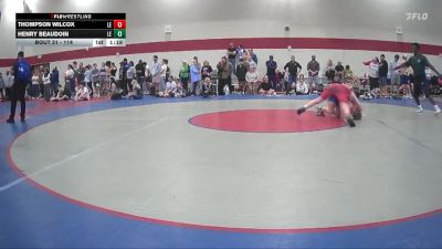 114 lbs Round 2 - Thompson Wilcox, Radford Trained vs Henry Beaudoin, Eastside Youth Wrestling