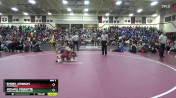 126 lbs 11th Place Match - Emory Johnson, Harrisburg vs Michael Poulette, Christian Brothers College