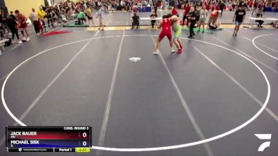 285 lbs Cons. Round 3 - Jack Bauer, MN vs Michael Sisk, IL