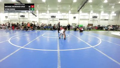 45 lbs Quarterfinal - Michael McManus-Cruz, WV vs Kyrie Ewing, TN