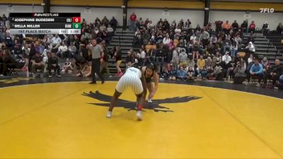 135 lbs 1st Place Match - Bella Miller, Dubuque Hempstead vs Josephine Budederi, Cedar Rapids Jefferson