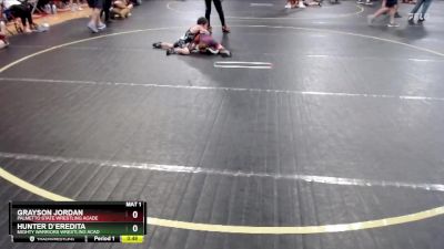 53/56 1st Place Match - Hunter D`Eredita, Mighty Warriors Wrestling Acad vs Grayson Jordan, Palmetto State Wrestling Acade