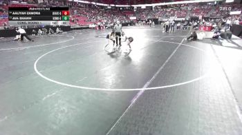 Girls 107 lbs Cons. Round 1 - Aaliyah Zamora, Osseo-Fair./Aug./Fall Cr.-Girls vs Ava Shaikh, Kettle Moraine-Girls