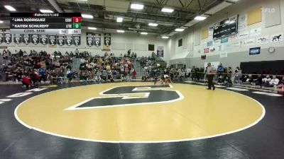 135 lbs Cons. Semi - Kaiten Schilreff, Lingle-Ft. Laramie/Southeast vs Lina Rodriguez, Central