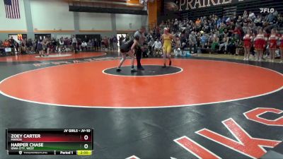 JV-10 lbs Round 2 - Harper Chase, Iowa City, West vs Zoey Carter, Marion