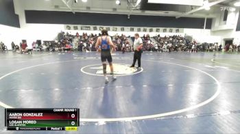 120 lbs Champ. Round 1 - Logan Moreo, Los Alamitos vs Aaron Gonzalez, Mater Dei