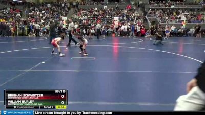 50 lbs Round 1 - William Burley, Greater Heights Wrestling-AAA vs Brigham Schweitzer, Broken Bow Wrestling Club