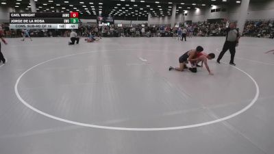 120 lbs Cons. Sub-rd Of 16 - Cael Wright, Alber Athletics Wrestling Club vs Jorge De La Rosa, Silverback Wrestling Club
