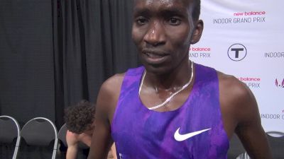 Lawi Lalang gives advice to Edward Cheserek's potential NCAA indoor triple