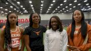 Courtney Okolo, Texas women after running No. 4 fastest 4x4 all time