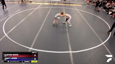 58 lbs Round 1 - Clayten White, MN vs Vinny Larsen, MN