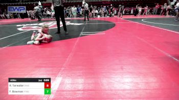 40 lbs Quarterfinal - Kyson Miller, Wagoner Takedown Club vs Waylon Pearson, Barnsdall Youth Wrestling