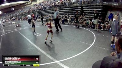 50 lbs Round 3 (6 Team) - Jaxon Cardinal, Minnesota Maroon vs Damon Sidoriak, Kansas Python